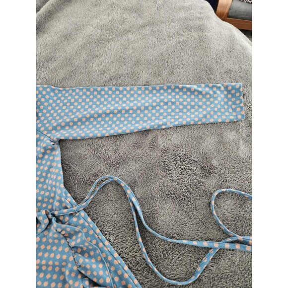 Matilda Jane Reunion Wrap Ruffle Long Sleeve Dress Blue S classic country - Picture 12 of 14